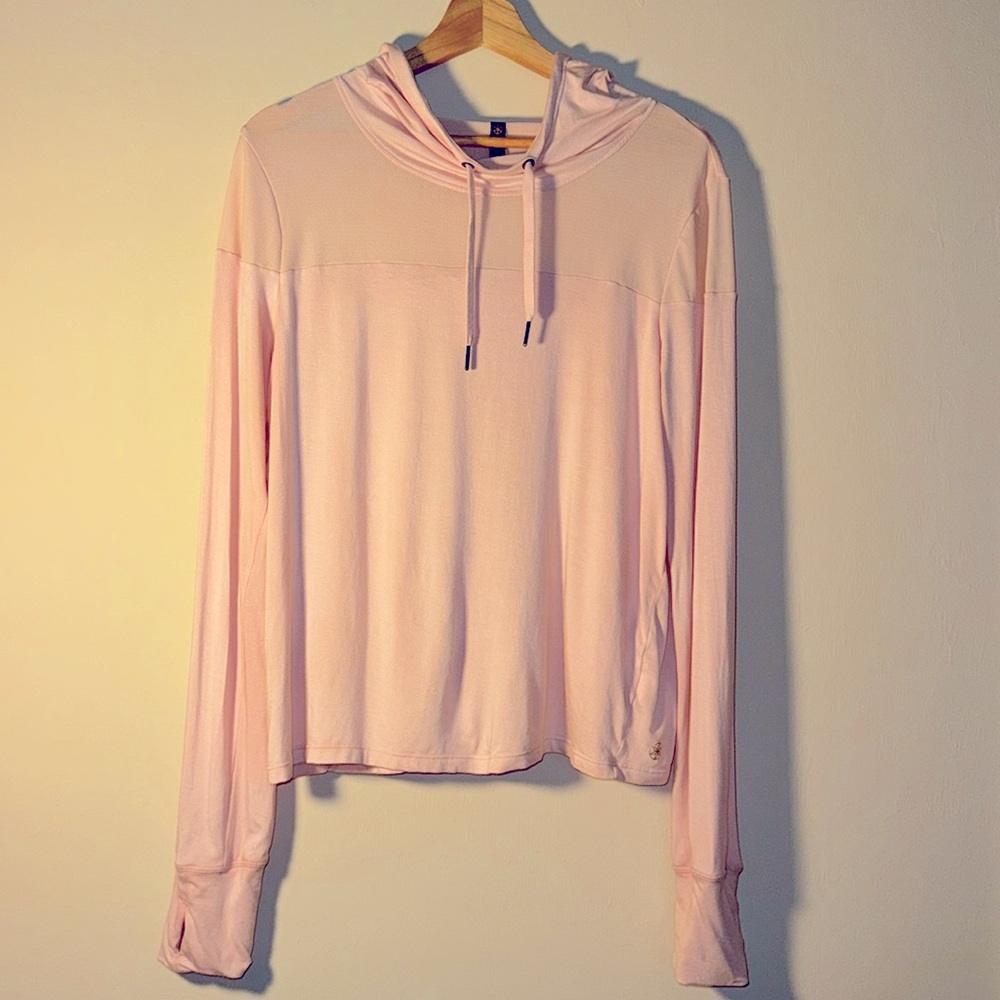 Gaiam Women’s Size Large,  Pink, Long Sleeve Drawstring Hoodie
